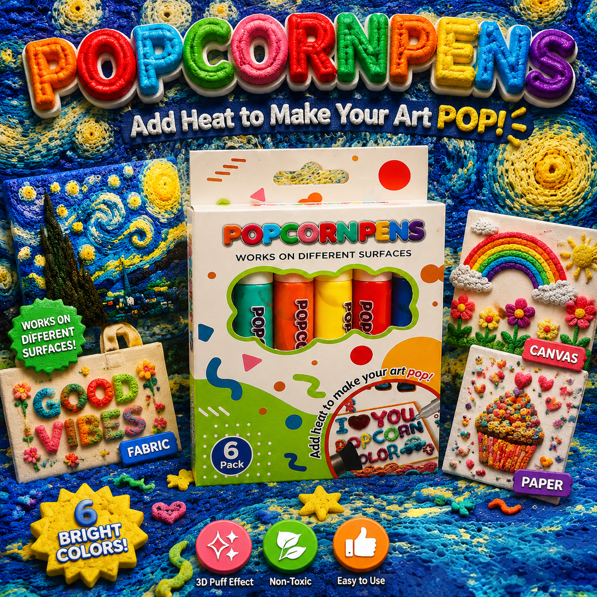 🔥Last Day Buy 1 Get 1🔥3D Printing Bubble Pen - Turn Flat Drawings Into Touchable 3D Art🪄🪄