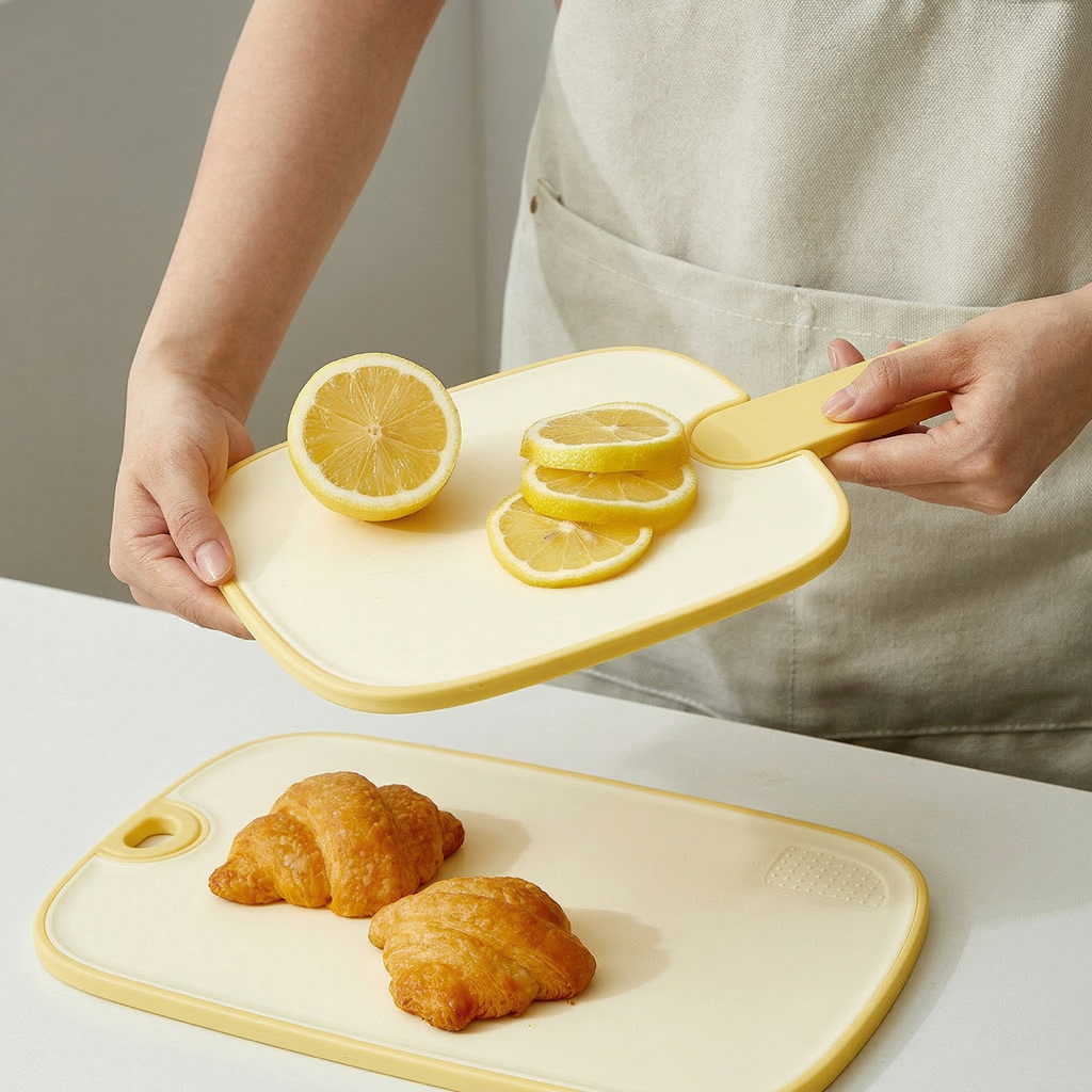 Double-Sided Cutting Board for Kitchen Use