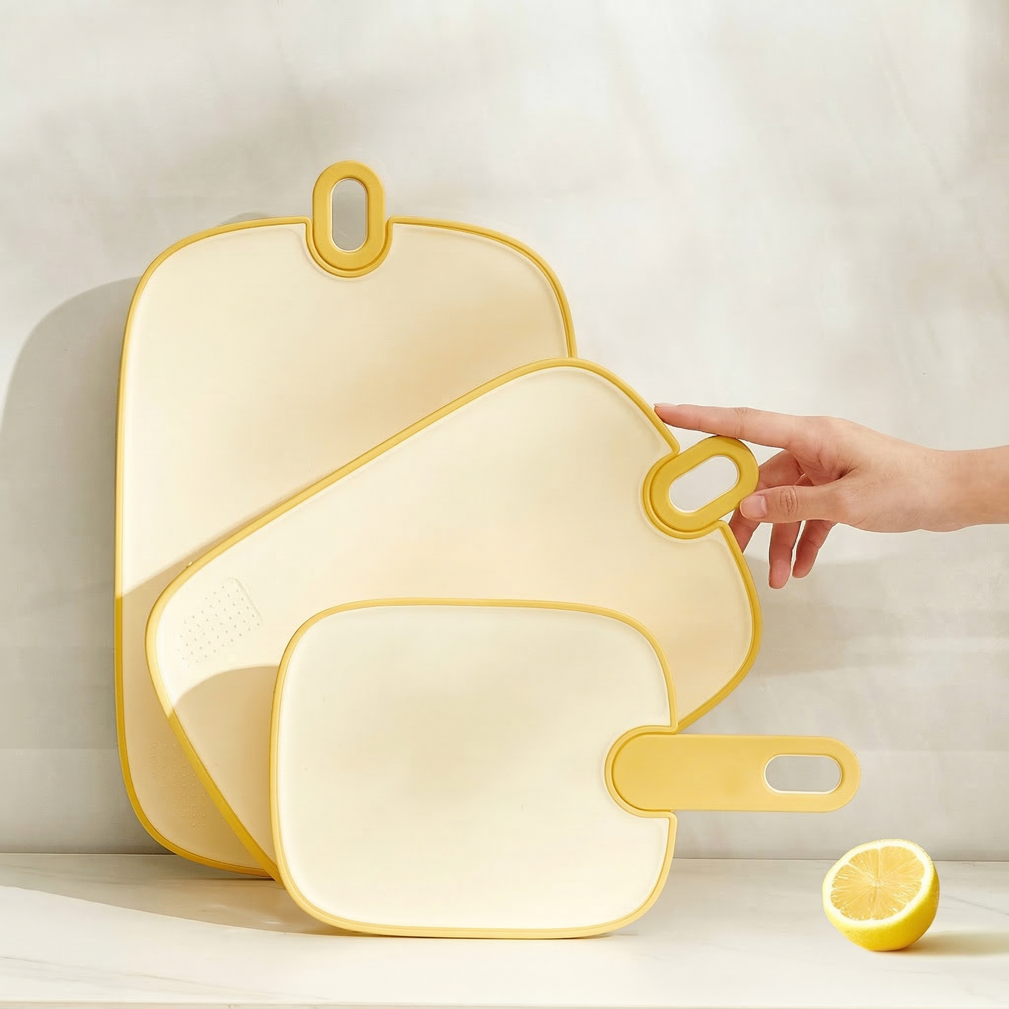 Double-Sided Cutting Board for Kitchen Use
